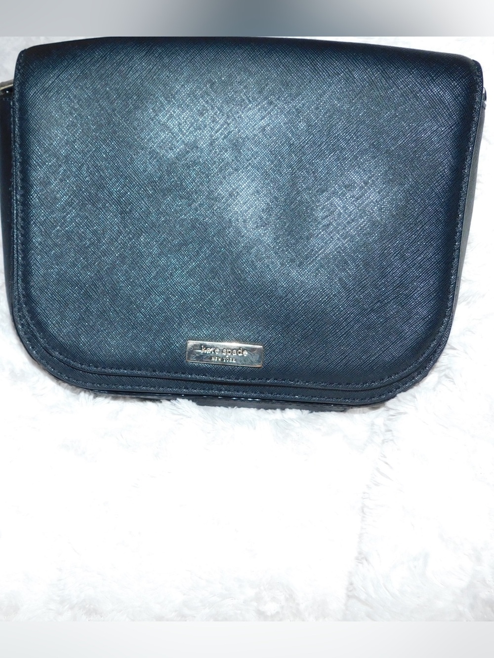 kate spade navy blue leather crossbody bag